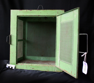 Kitchen Equipment, tin mesh, meat safe, c1900