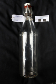 Manufactured Glass, bottle 'Fowlers 1 pint', c1915