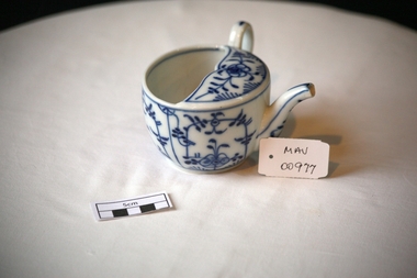 Medical Equipment, porcelain invalid feeding cup, 19thC