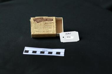 Pharmacy, cardboard box 'Forbes' Phosferrine tablets, 20thC