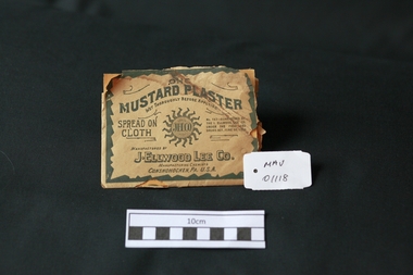 Pharmacy, mustard plaster, 20thC