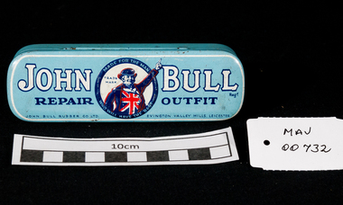 Containers, tin 'John Bull' Tyre Repair, mid 20thC