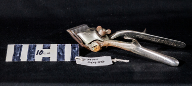 Equipment - Barbers’ Equipment, hair clippers steel  'Brown & Sharpe", c1940