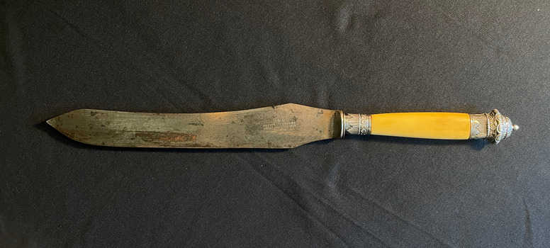 Carving Knife with ivory handle.