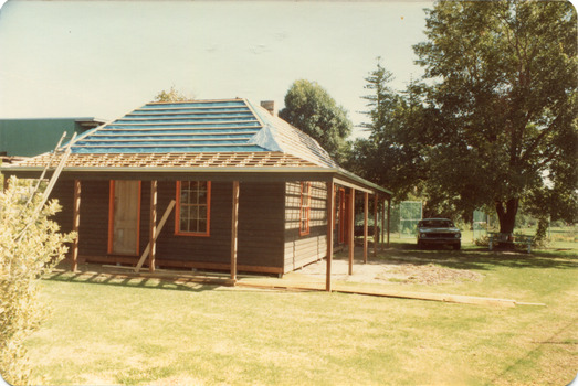 Reconstruction of Box Cottage in Joyce Park February 1984 (3 of 3)