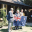 The Australian Flag and the Victorian State Flag presentation at Box Cottage in Joyce Park February 24th 1985 (2 of 4)