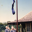The Australian Flag and the Victorian State Flag presentation at Box Cottage in Joyce Park February 24th 1985 (3 of 4)