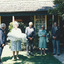 presentation of a Quilt by the Country Women's Association Bentleigh at Box Cottage in Joyce Park February 24th 1985
