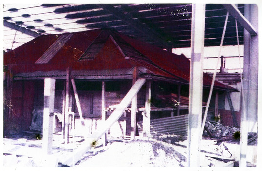 Box Cottage before dismantling