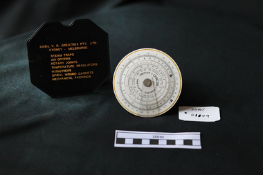 Measuring Equipment,  circular slide-scale, 20thC