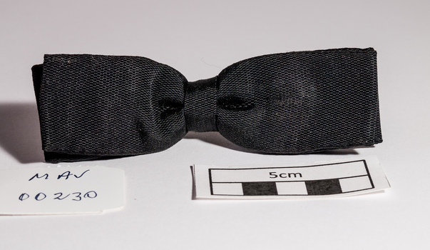 Clothing, bow tie, black , spring clip