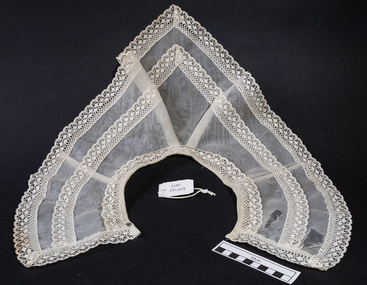 Clothing, lady's detachable nylon semi shawl collar