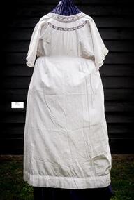 Clothing, lady's white fine cotton nightdress