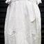 Clothing, lady's white cotton nightdress with lace yoke