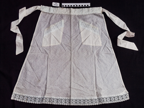 Clothing, lady's half apron