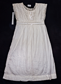 Clothing, lady's sleeveless nightgown c1900