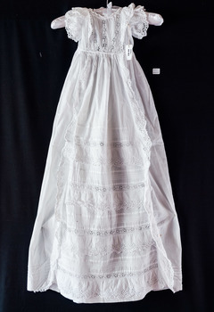 Clothing, baby's long cotton christening dress