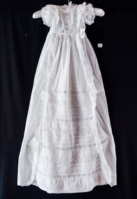 Clothing, baby's long cotton christening dress