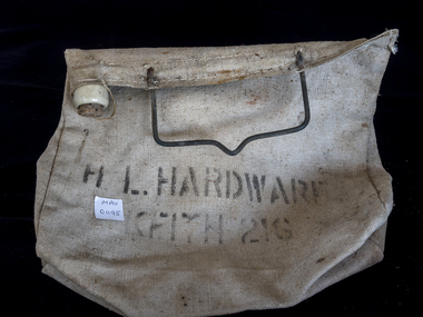 Personal Effects, canvas water bag, 20thC