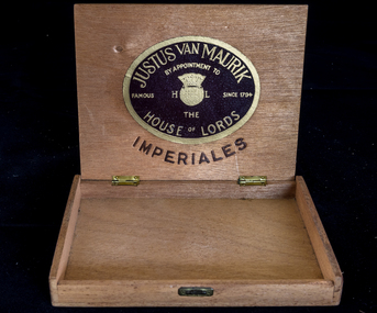 Manufactured object, Cigar Box J.Van Maurik c1950, c1950