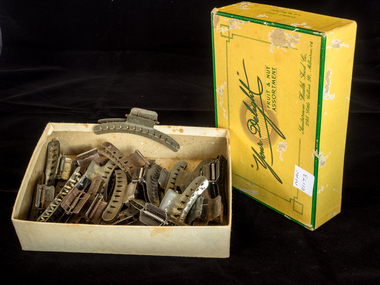 Manufactured Object, Hair 'Butterfly clips' stainless steel, c1960