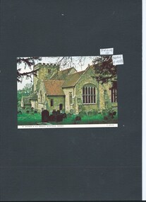 Photograph, postcard, colour, St Michael & All Angels Church Withyham, Sussex, c1990