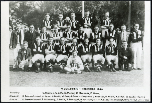 Moorabbin Footbal Club Premiers 1946