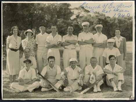 St Matthew's Church of England Cricket Team c 1940
