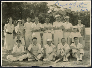 St Matthew's Church of England Cricket Team c 1940