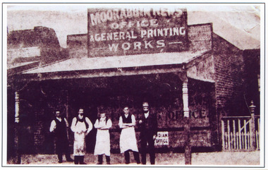 'Moorabbin News' Office c1910