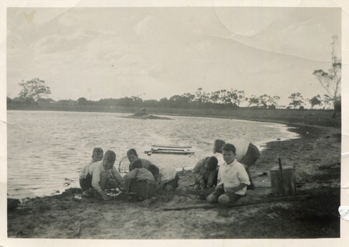 F6  8  MAV 00561  Boys Fishing 1935