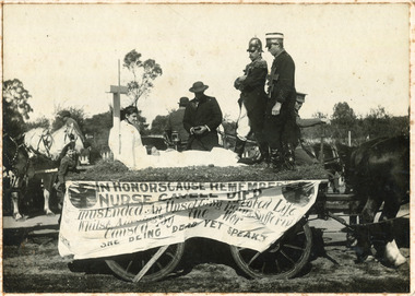 Folio 6  34  MAV 00574  Edith Cavell tableau,  Chelt. Parade 1916 