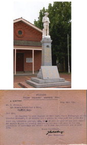 Fallen Soldier Memorial - sculptured by August Rietmann, Coleraine Victoria
