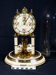 Clocks,  August Shatz , Domed Standard No Name 400 Day Clock Ivory Shelf Clock, c1949