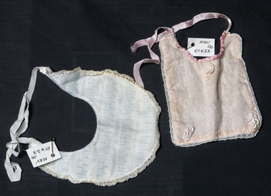 Clothing, Baby Bibs x 2 c1960, c1960