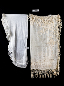 Personal Effects, Lady's Silk Scarf & Voile Shawl, c1910