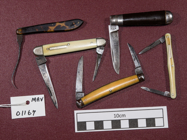 Manufactured Objects, 5 x Penknives, c1930