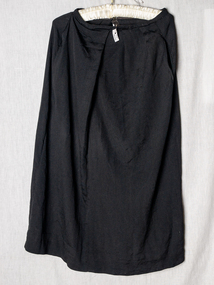 Clothing,Lady's Black long crepe skirt, c1910