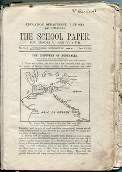 School Paper, Grades V and VI,  February 1918