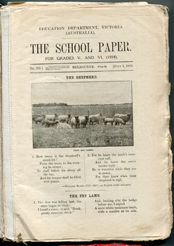 School Paper, Grades V and VI,  July 1918