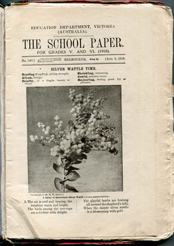 School Paper, Grades V and VI,  August 1918