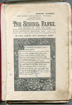 School Paper, Grades VII and VIIII,  January 1920