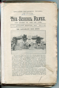 School Paper, Grades VII and VIIII, February 1920