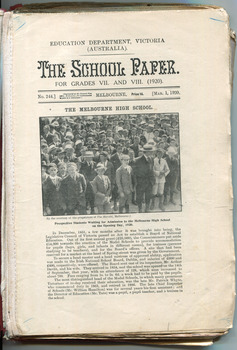 School Paper, Grades VII and VIIII, March 1920