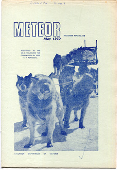 Meteor, The School Paper, No. 810 May 1970