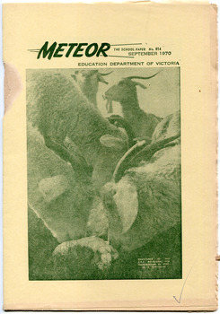 Meteor, The School Paper, No. 814 September 1970