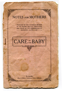 Notes for Mothers Care of the Baby
