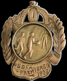 S.D.F.A. Premiers 1908 Medal won by Ellindale 
