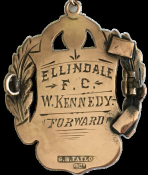 S.D.F.A. Premiers 1908 rMedal won by Ellindale everse side