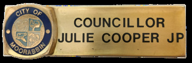 Name Badge for Councillor Julie Cooper